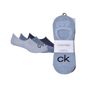 Calvin Klein pánské modré ponožky 3 pack - ONESIZE (007)